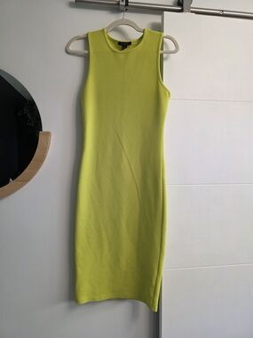 topshop midi pinafore dress TOPSHOP Midi Dress Zebra Print Striped Pinafore V Neck Dress SZ 6 NEW
